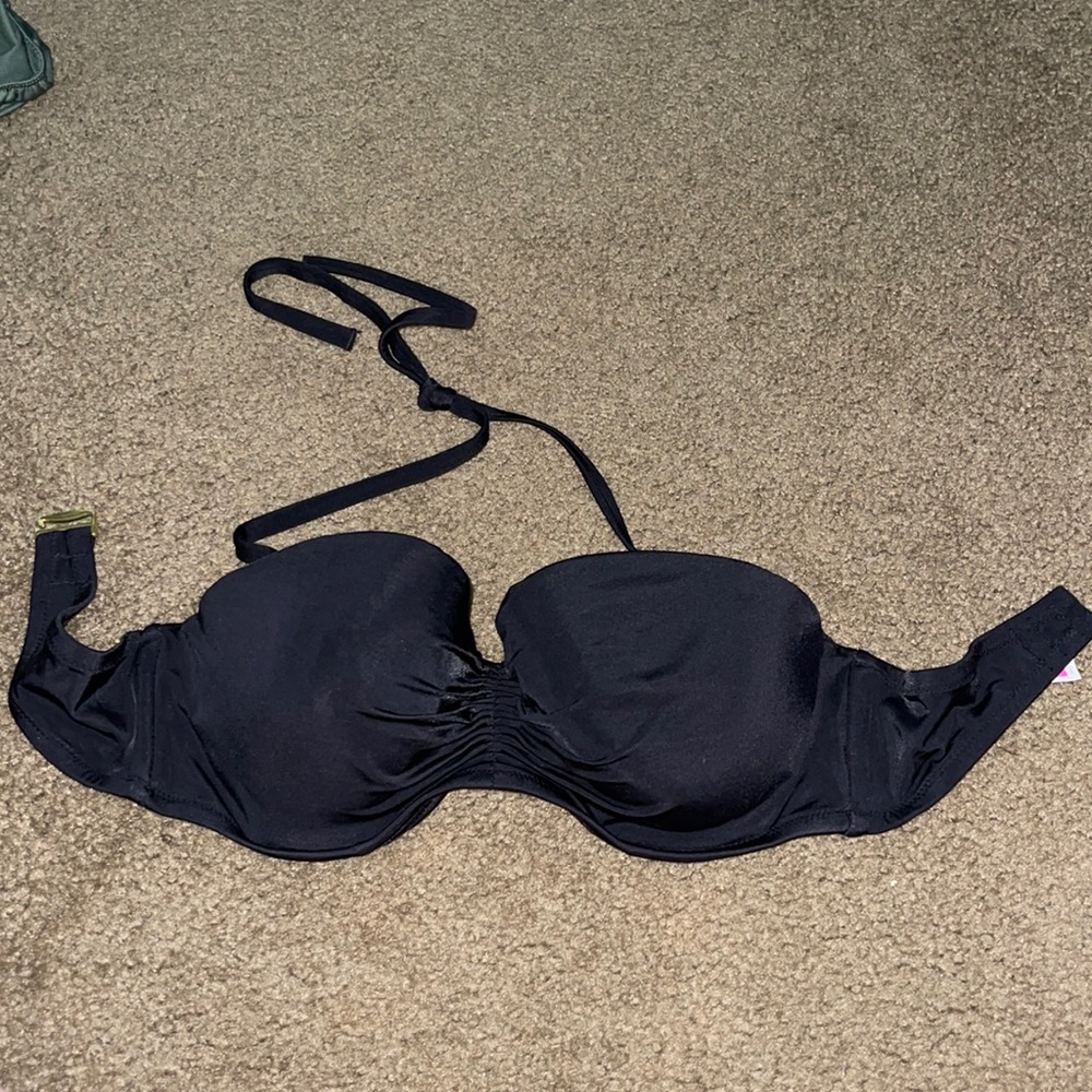 Victoria’s Secret black padded swim suit top